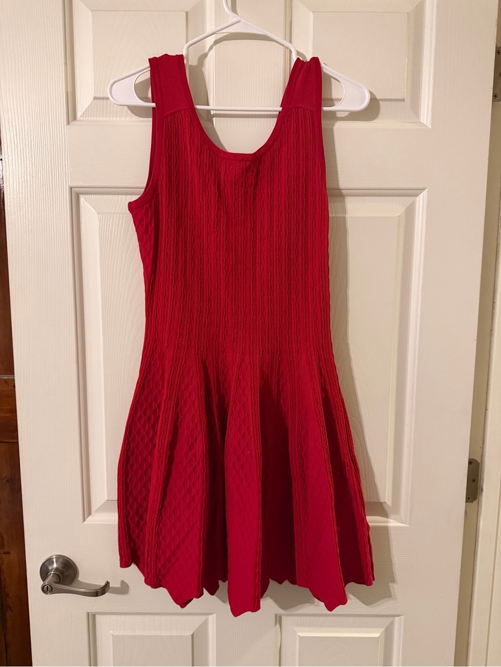 Ted Baker Red Knit Sleeveless Mini Dress